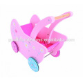 high quality lovely baby stroller girl game Mini Wood Doll Pram